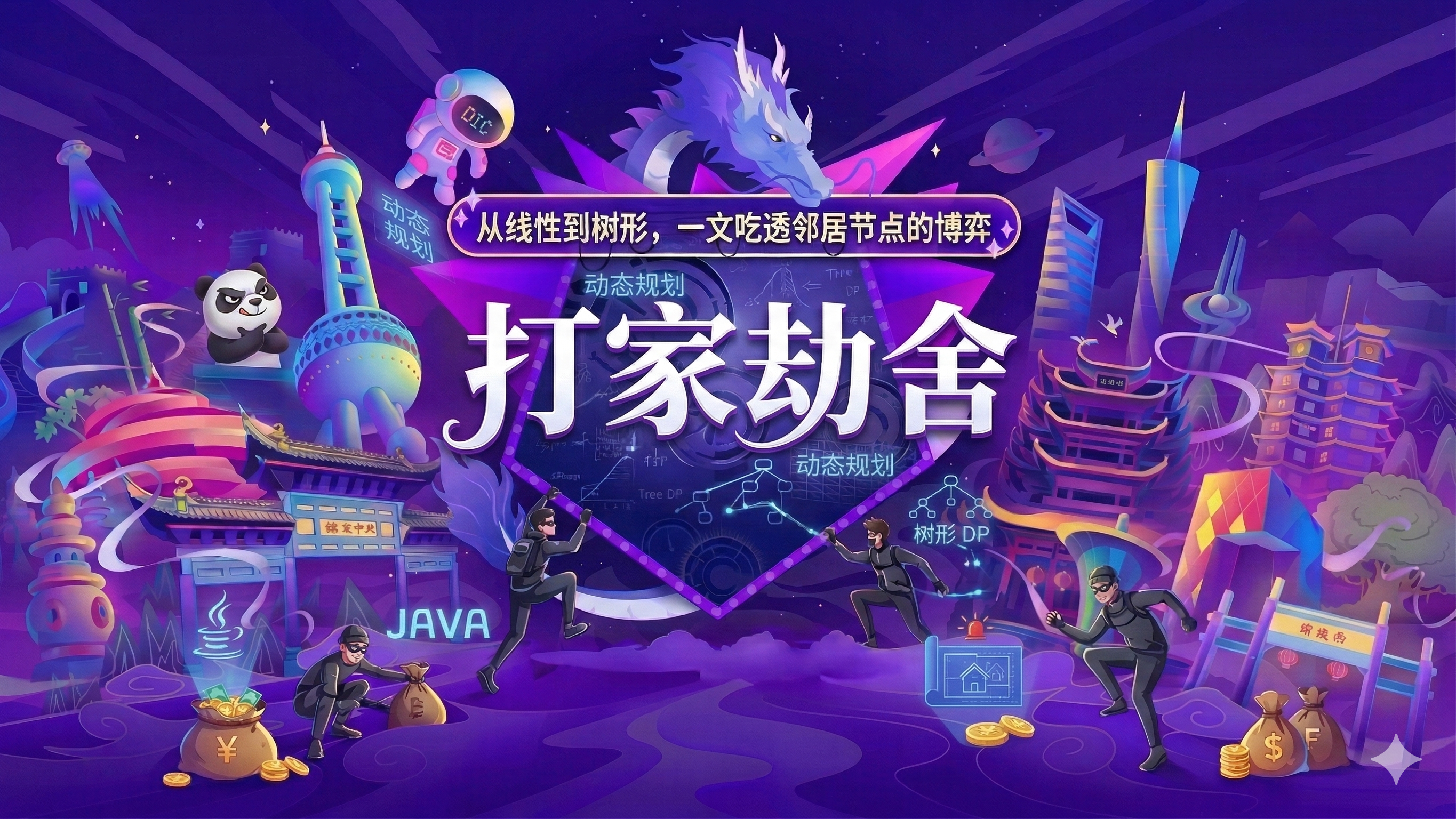 打家劫舍:从线性到树形,彻底玩转动态规划