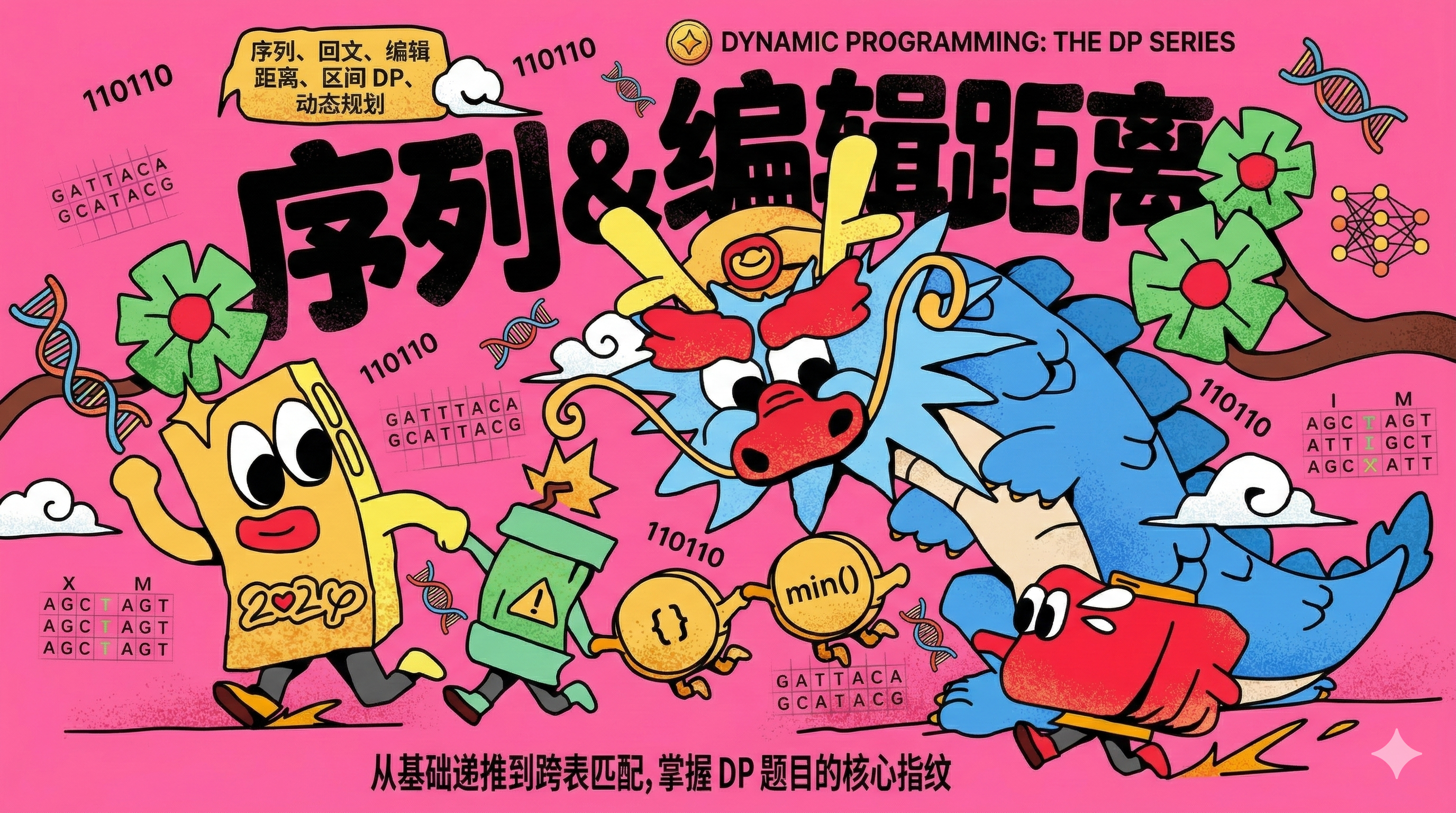 序列&编辑距离:从基础递推到跨表匹配