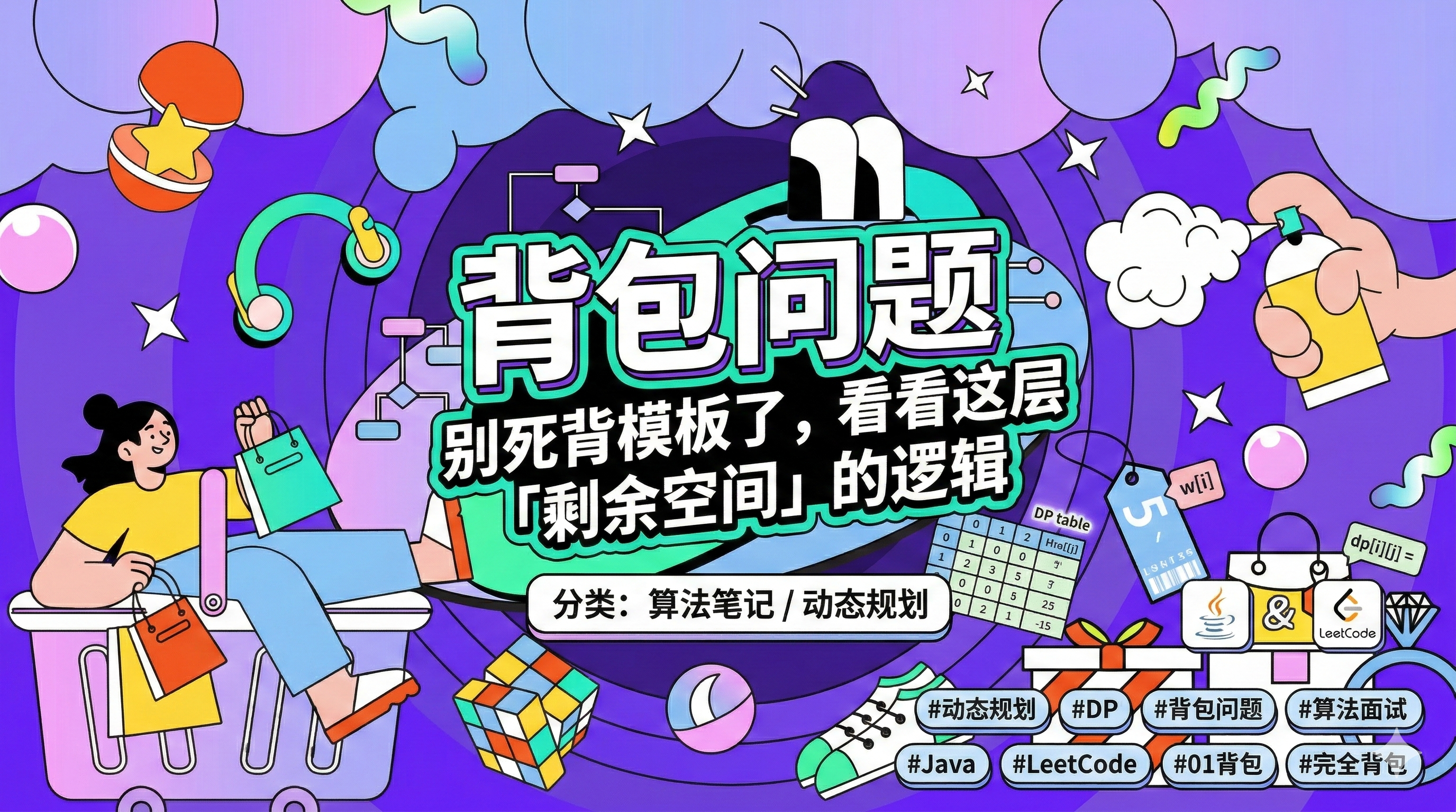 背包问题:别死背模板了,看看这层「剩余空间」的逻辑